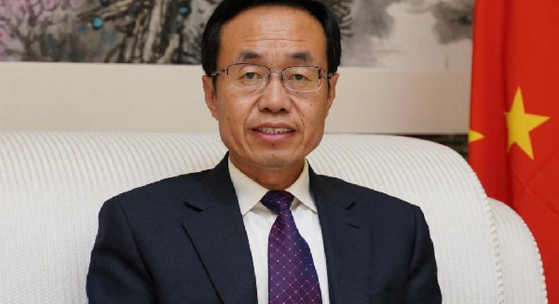 Chinese ambassador to Ghana, Shi Ting Wang