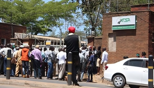 People lined up at NTSA offices