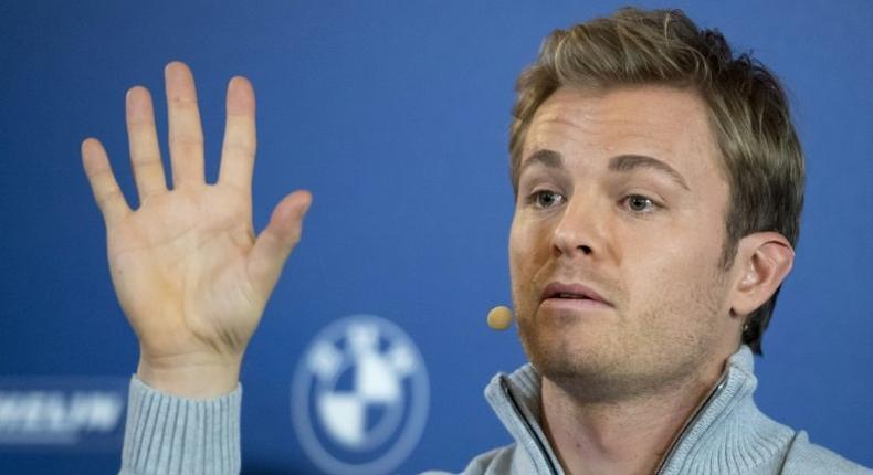 Formula One World champion Nico Rosberg announces the end of his career during a press conference at the Hofburg palace in Vienna, Austria on December 2, 2016