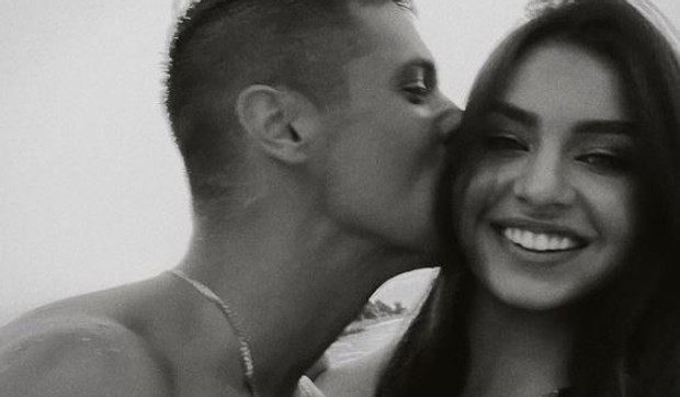 Dušan Petrović sa devojkom