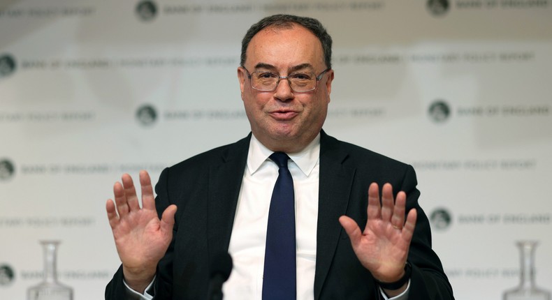 The Bank of England is led by Governor Andrew Bailey.