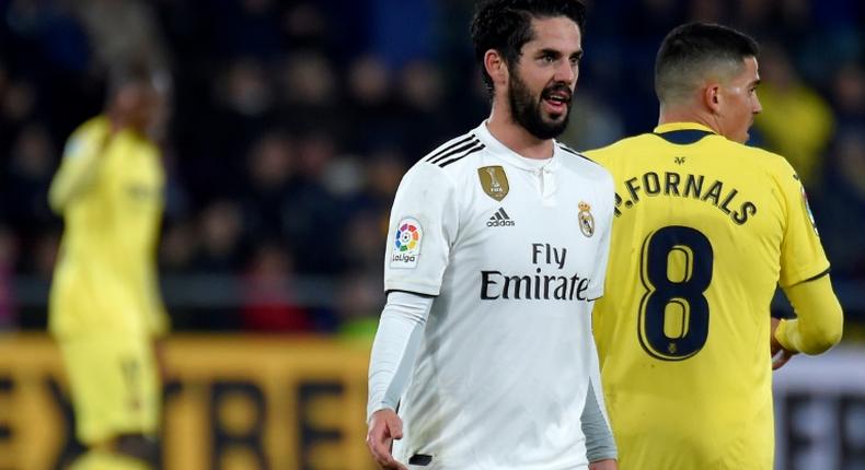 Isco has only started three matches since Solari took over as coach in November