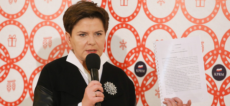 Premier Beata Szydło przekazała program Rodzina 500+ do konsultacji