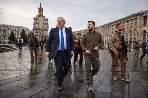 Boris Johnson w Kijowie