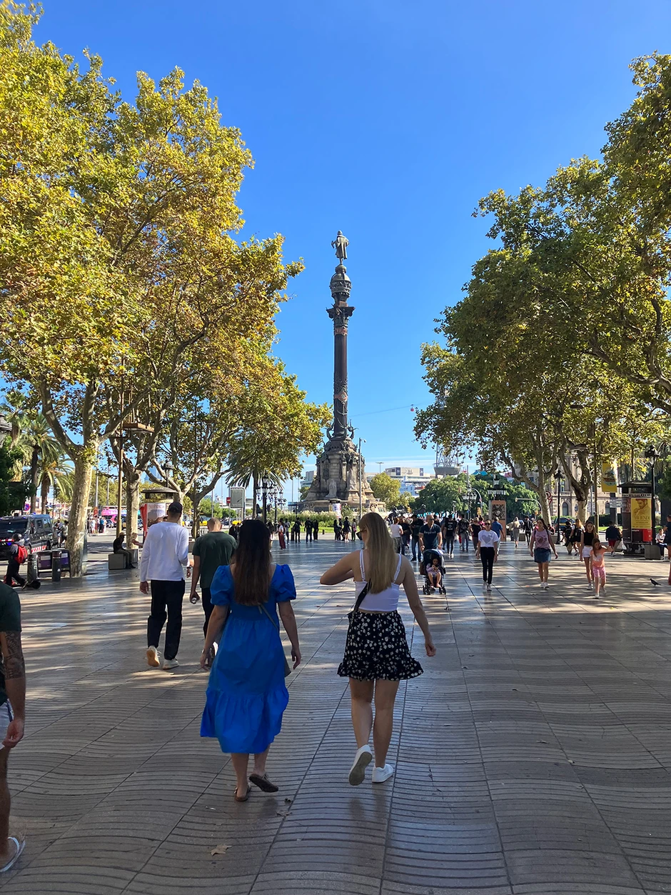 Spomenik Kolumbu na početku najpoznatije ulice u Barseloni