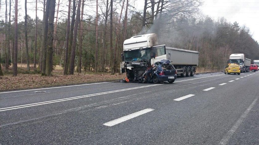 Tragiczny wypadek na drodze krajowej nr 46