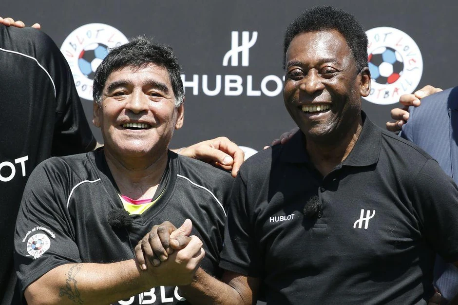 Brazilac Pele i Argentinac Maradona smatraju se za neke od najboljih fudbalera u istoriji igre | Foto: Getty Images