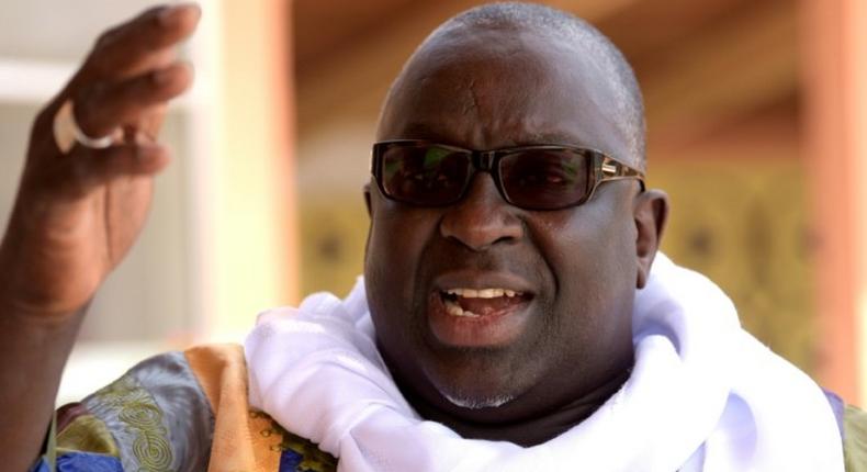 Papa Massata Diack, son of former president of the International Association of Athletics Federations Lamine Diack, speaks during an exclusive interview with AFP on March 6, 2017 in Dakar