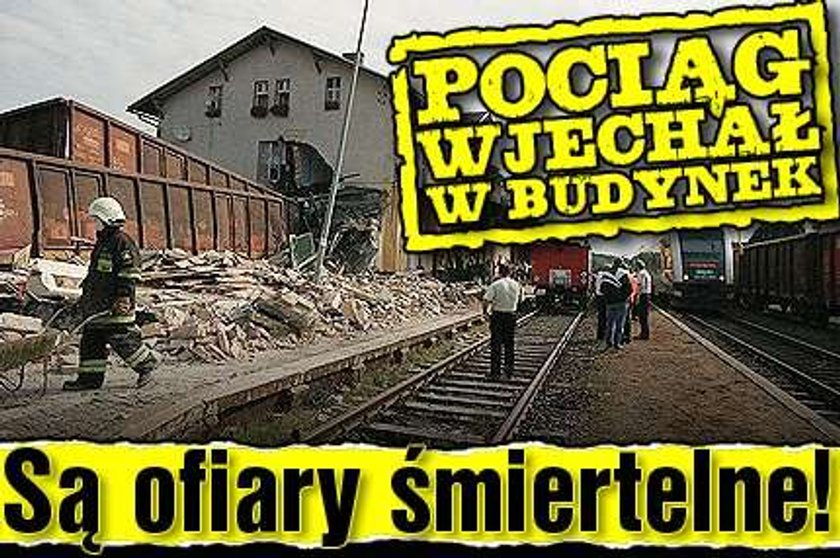 Pociąg wjechał w budynek. Są ofiary śmiertelne!