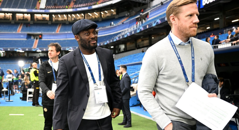 Michael Essien watches former clubs Real Madrid and Chelsea in Champions League