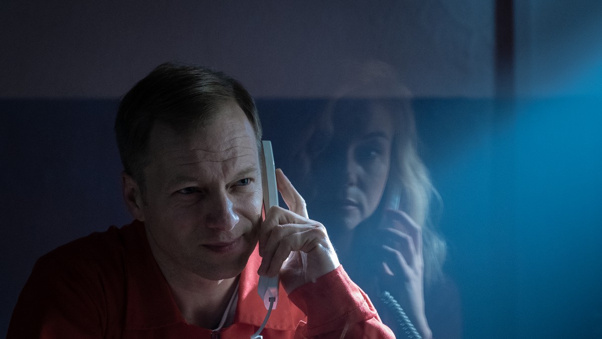 Maciej Stuhr na planie serialu "Szadź" (fot. Agnieszka K. Jurek/TVN)