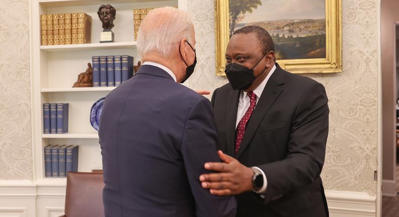 President Uhuru Kenyatta made history by becoming the first African Head of State to be hosted by President Joe Biden at the White House