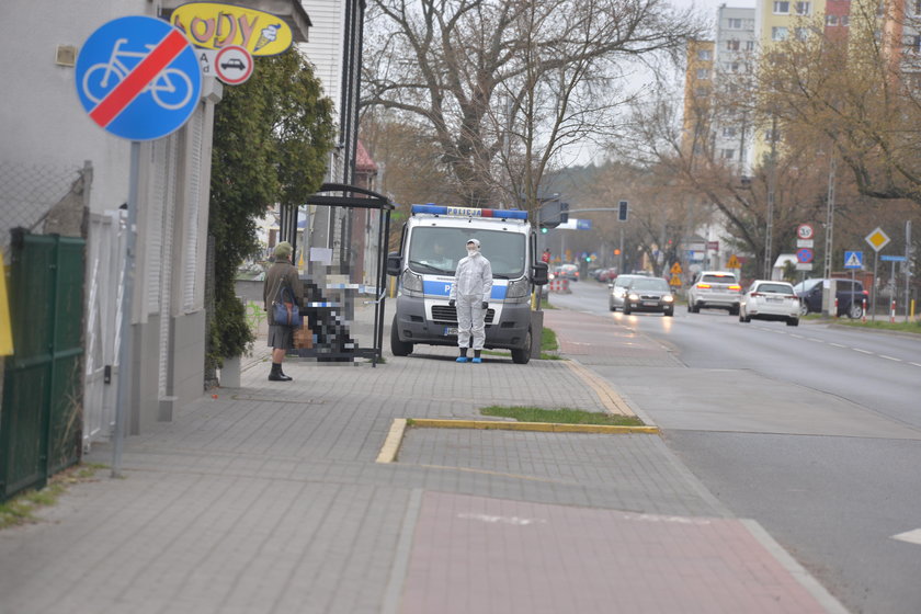 66-latek znaleziony martwy na przystanku autobusowym