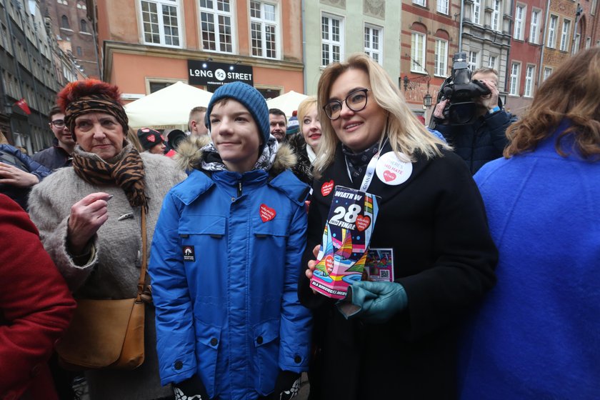 Magdalena Adamowicz kwestuje w Gdańsku. Towarzyszy jej Małgorzata Kidawa-Błońska