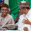 Governor Nasir El-Rufai of Kaduna State and President Muhammadu Buhari. (The Sun)
