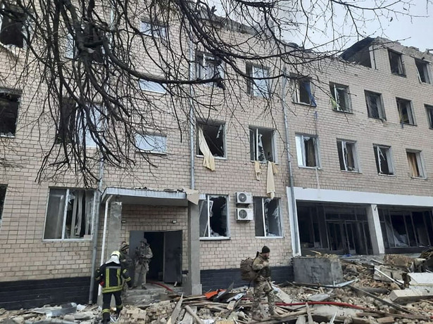 Atak Rosji na Ukrainę. Kijów po eksplozji HANDOUT HANDOUT HANDOUT EDITORIAL USE ONLY/NO SALES Dostawca: PAP/EPA.