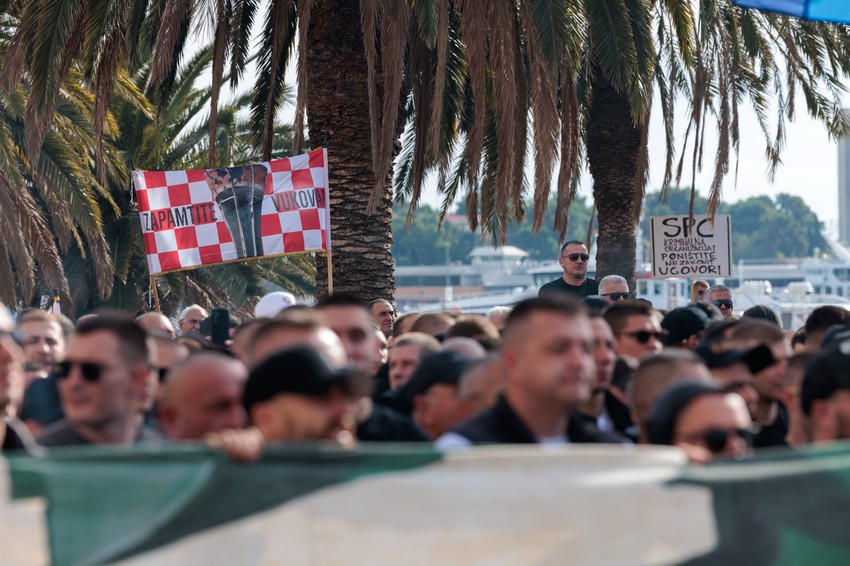 Protest Torcide u Splitu