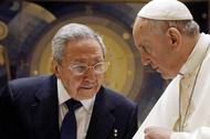 papież, Raul Castro, Franciszek, Kuba, Watykan