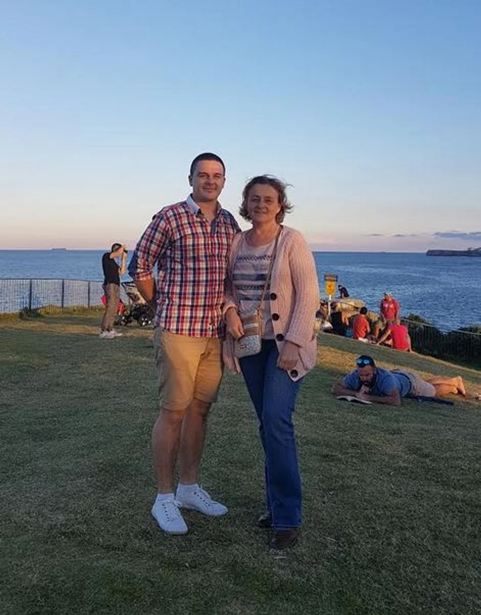 Stefan sa majkom Svjetlanom