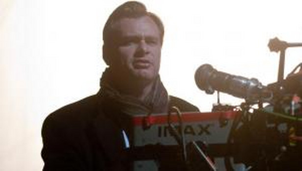 Christopher Nolan na planie filmu "Mroczny rycerz powstaje"