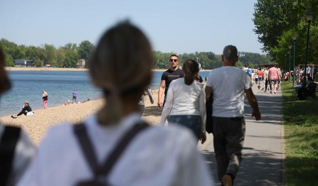 Ada Ciganlija, lepo vreme