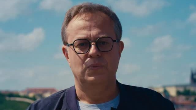Český moderátor Václav Moravec.