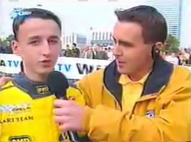 Zobacz, jak zaczynał Robert Kubica! Wideo z wpadką Kurzajewskiego