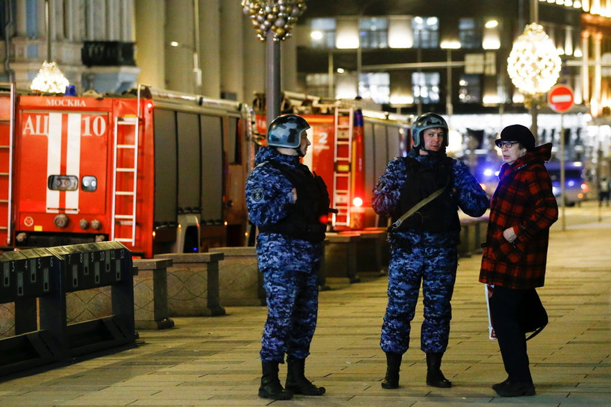 Rosyjskie siły bezpieczeństwa w centrum Moskwy, 19 grudnia 2019 r.