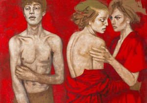 CadmiumToxicRed, Oil On Canvas,  Tarik Berber