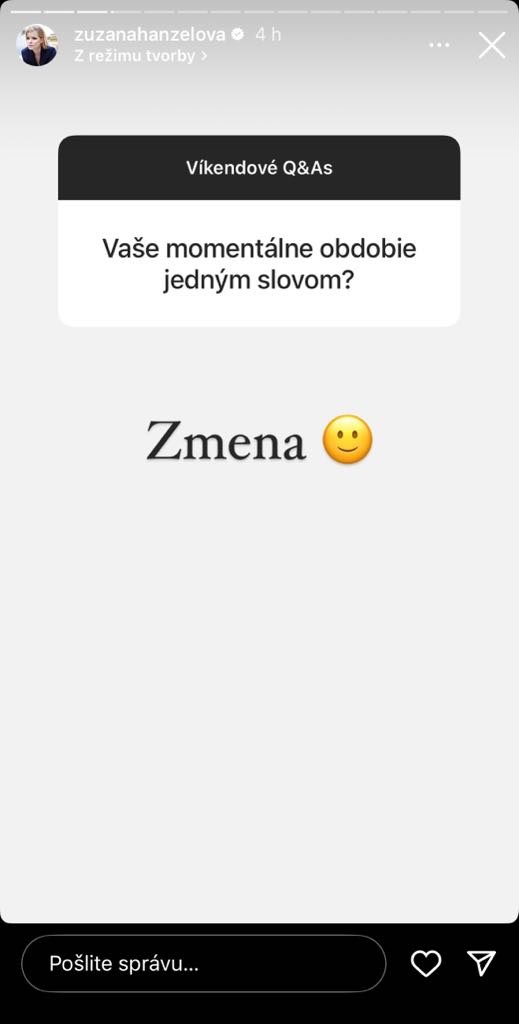 Kovačič Hanzelová odpovedala na otázky sledovateľov. 
