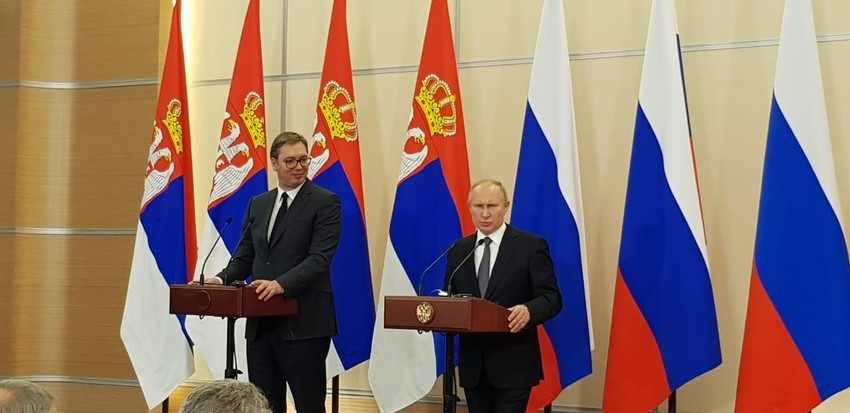 Aleksandar Vučić i Vladimir Putin