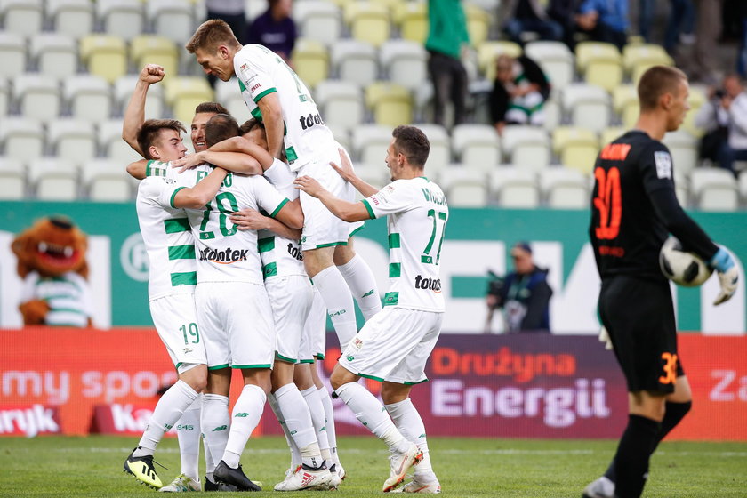 Pilka nozna. Ekstraklasa. Lechia Gdansk - Zaglebie Lubin. 22.09.2018