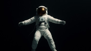 Ilustracija, astronaut u svemiru