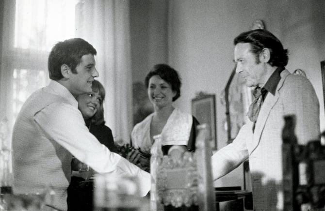 Branko CvejiÄ, Mirjana Majurec, Jelena Å½igon i Rade MarkoviÄ 1975. u seriji