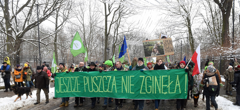 "Szyszko spadaj", "Chcemy enta na prezydenta". Marsz w obronie Puszczy Białowieskiej