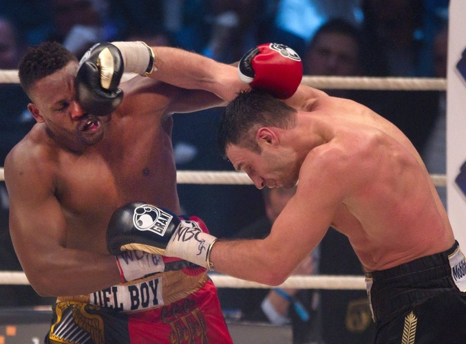 Witalij Kliczko i Dereck Chisora