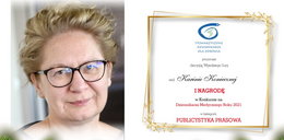 Nasza koleżanka Karina Konieczna jest jedną z najlepszych dziennikarek zdrowotnych w Polsce. Właśnie dostała ważną nagrodę!