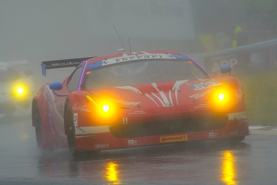 The racing got completely gnarly as the storm surged through the area.