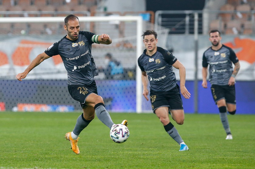 Pilka nozna. PKO Ekstraklasa. Zaglebie Lubin - Lechia Gdansk. 23.10.2020