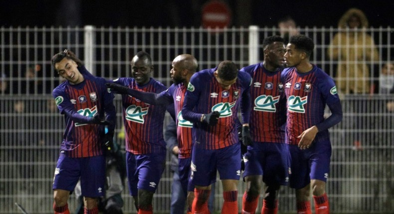 A ruthless Caen brought an end to sixth-tier Viry-Chatillon's run in the French Cup