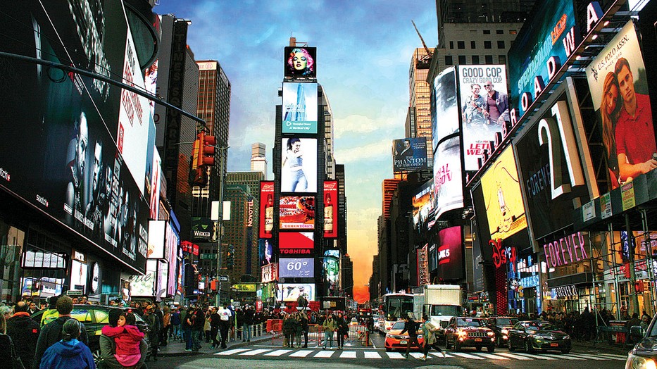 A Times Square - A bőnözés kiszorult a centrumból. fotók: RAS