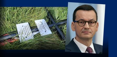 Ktoś dokonał podłego czynu. Premier Morawiecki nie wytrzymał