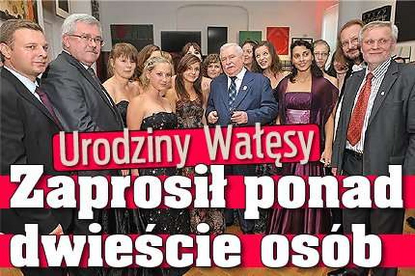 Urodziny Wałęsy. Zaprosił ponad 200 osób
