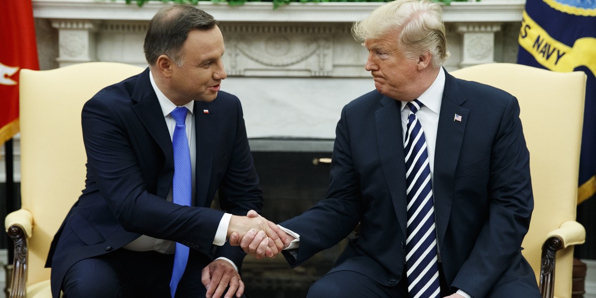 Andrzej Duda podczas spotkania z prezydentem Donaldem Trumpem rozmawiał o Nord Stream 2