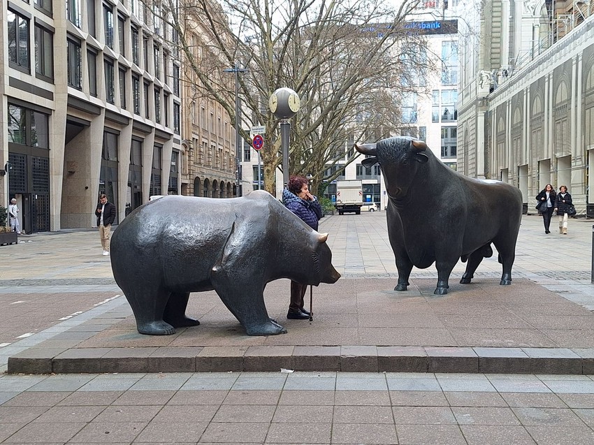 Bik i medved ispred Frankfurtske berze