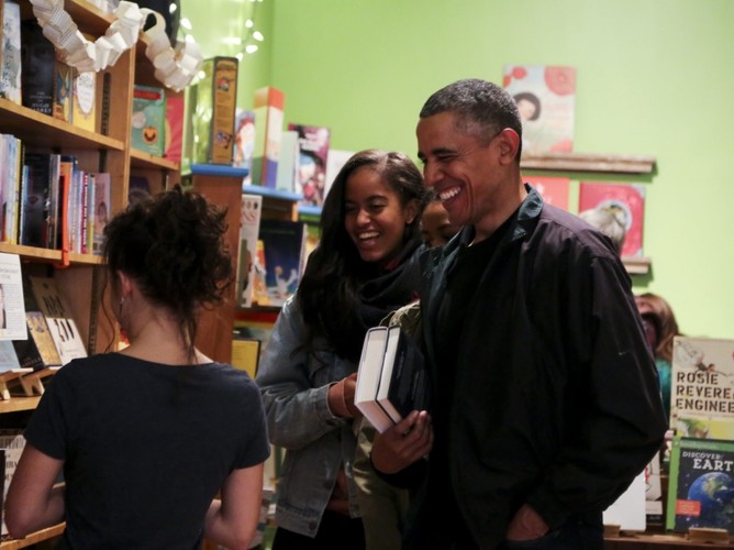 Barack Obama z córką Malią