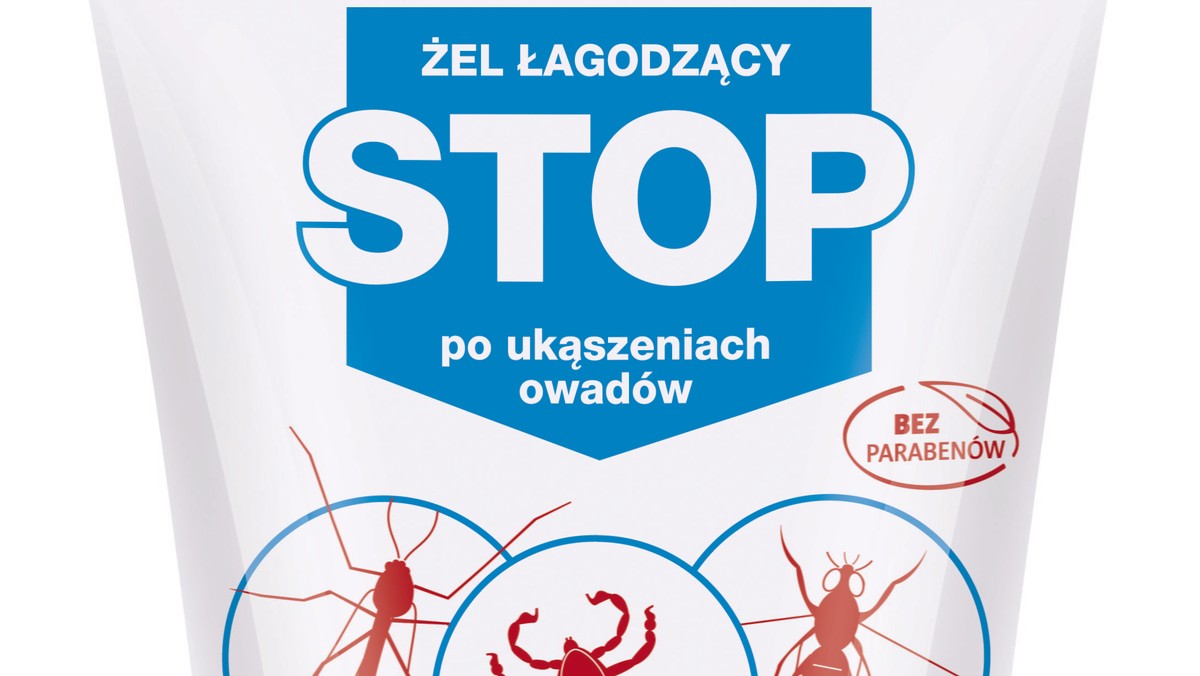 Floslek przedstawia łagodzący żel po ukąszeniach owadów STOP. Dlaczego komary i meszki są tak natrętne? Otóż przyciąga je kwas mlekowy i amoniak, który zawarty jest w naszym pocie oraz wydychany przez nas dwutlenek węgla. Na domiar złego, gdy samica komara ssie krew, uwalnia feromon, który przyciąga następne samice. Kleszcze z kolei wyczuwają niewielkie różnice temperatury rejestrując promieniowanie podczerwone oraz zapach potu, a także podwyższone stężenie dwutlenku węgla w powietrzu i... skaczą.  Jak temu zapobiec?