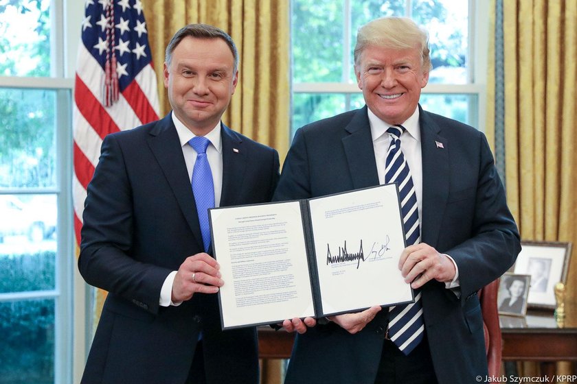 Andrzej Duda podpisał z Donaldem Trumpem deklarację o współpracy