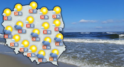 Samo słońce i 30 stopni. Mamy bardzo dobre wiadomości meteo. Kto ma urlop, trafił w dziesiątkę