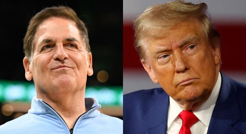 I truly don't hate him at all. I just think he was and would be a lousy president, billionaire Mark Cuban said of former President Donald Trump.Brian Fluharty via Getty Images; Kevin Dietsch via Getty Images